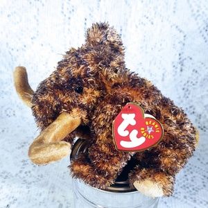 NWT Vintage TY Beanie Babies Giganto Wooly Mammoth DOB 12/17/2000, Tag Attached